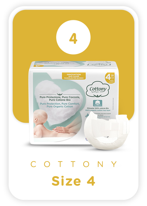 P4 baby size, coton bio